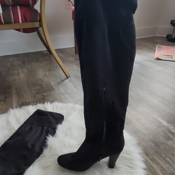 TOTEME Leather over-the-knee boots | NET-A-PORTER Over-the-knee boots